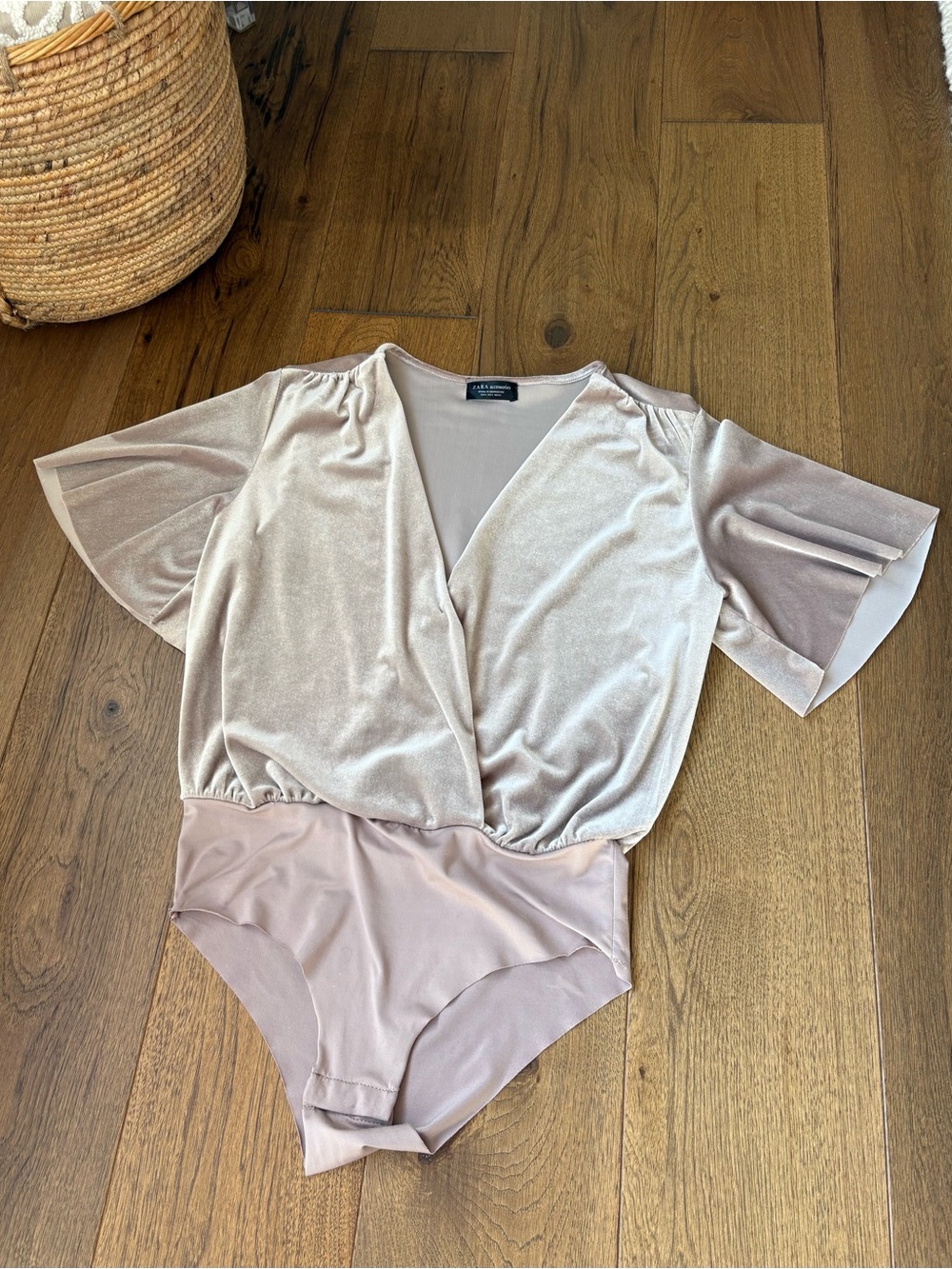 ZARA Velvet Bodysuit